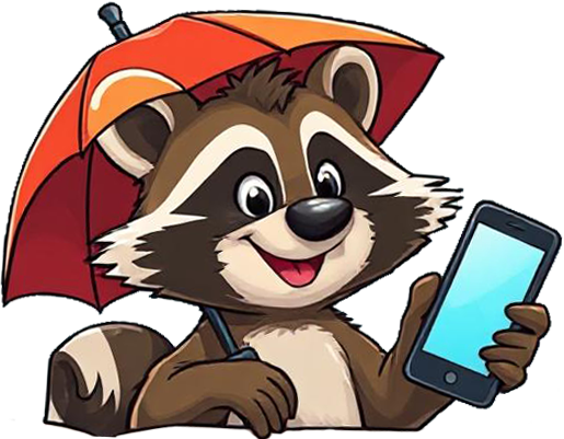 Ride or Rain Raccoon